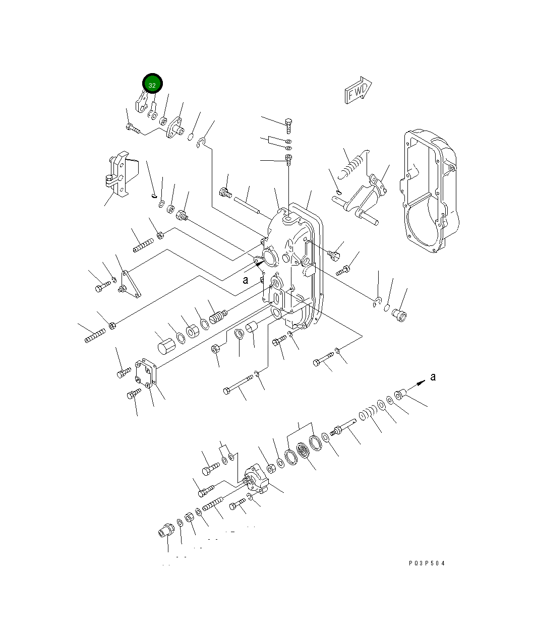 Рычаг DK154347-6220 Komatsu