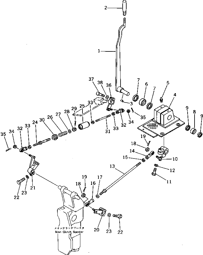 Рычаг 130-43-76161 Komatsu