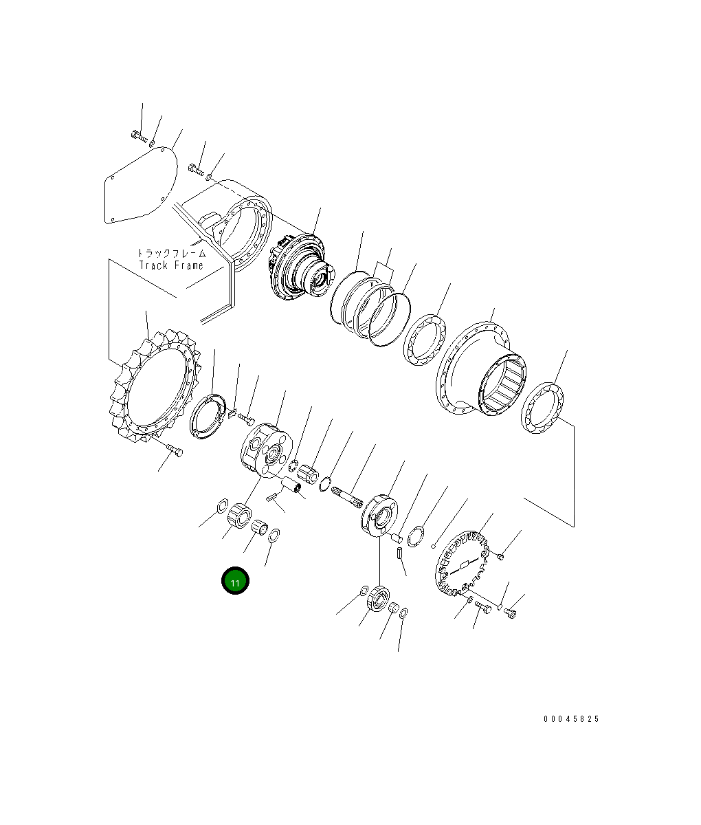 Подшипник 20Y-27-41250 Komatsu