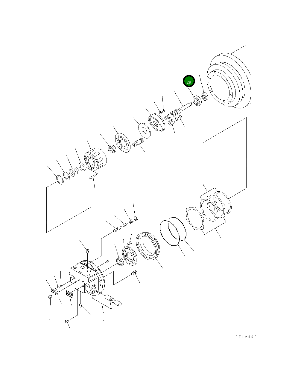 Подшипник TZ880A2029-00 Komatsu