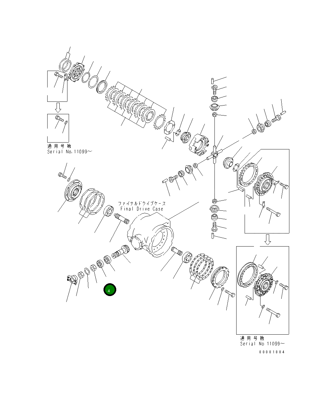 Подшипник 235-22-11330 Komatsu
