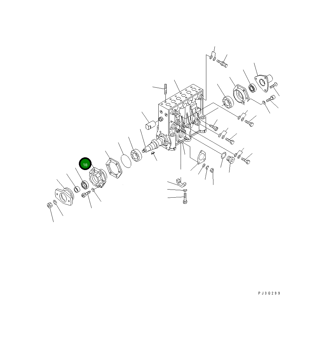 Крышка DK133316-5300 Komatsu