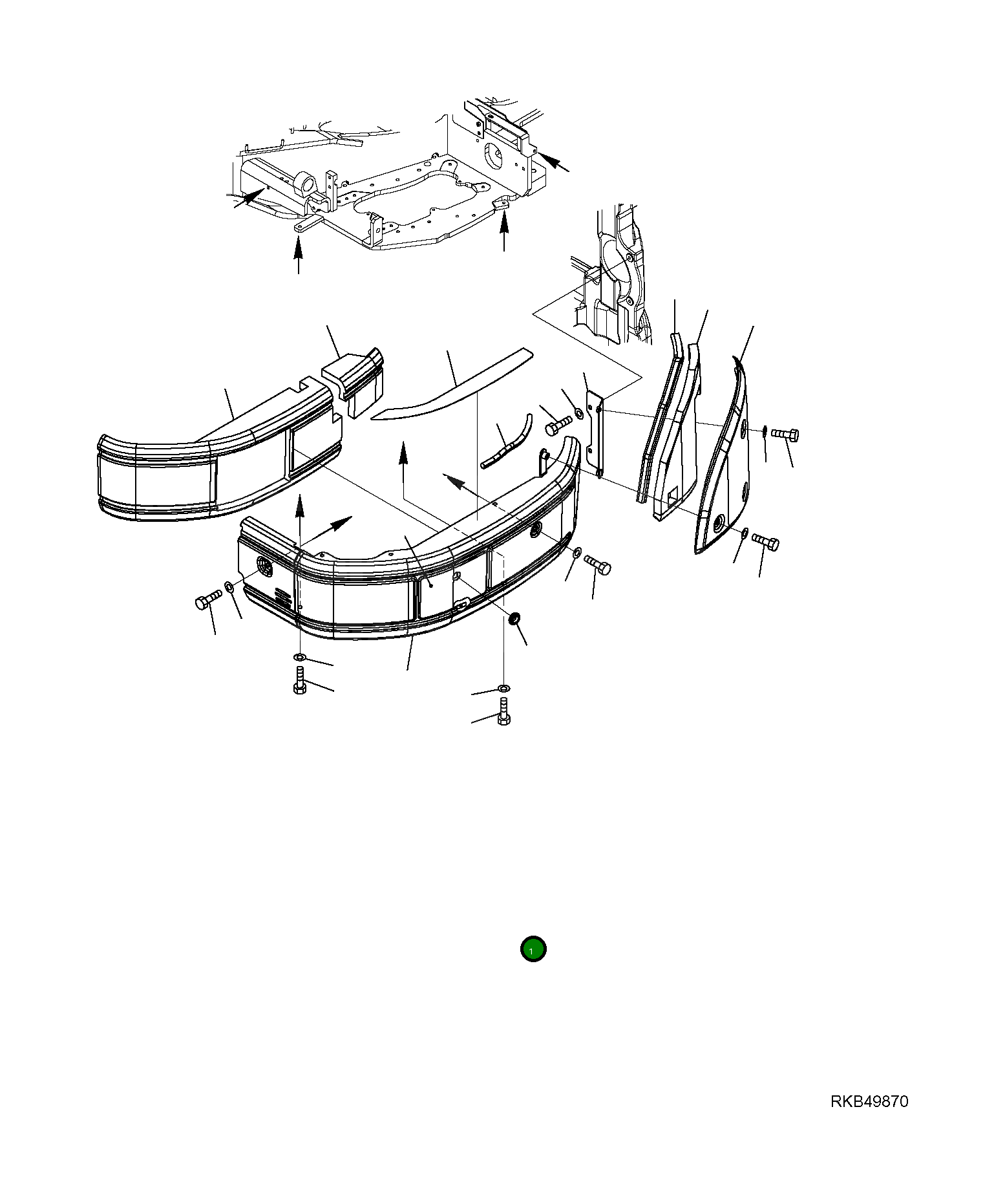 Крышка 22L-54-28900  Komatsu