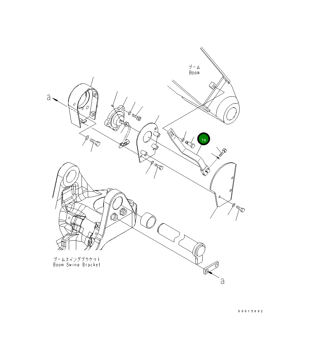Рычаг 22M-70-21310  Komatsu