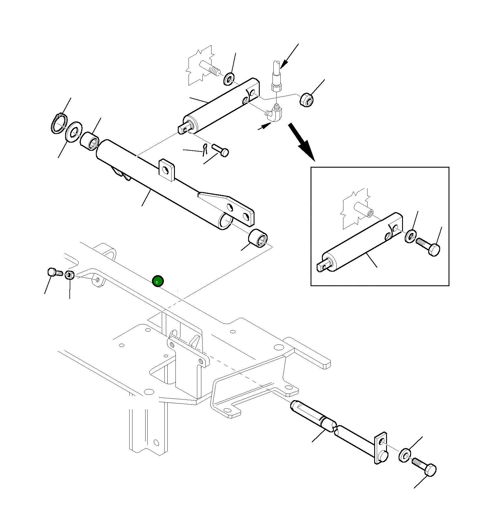 Рычаг 3F0572057 Komatsu