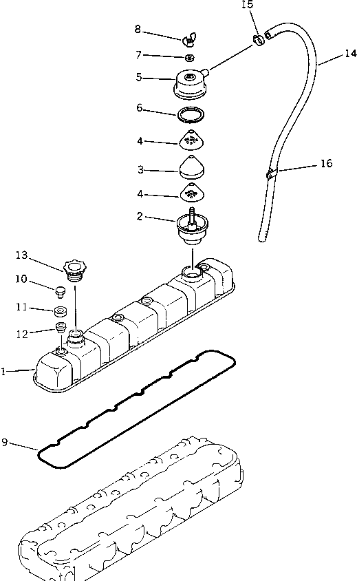 Крышка 6138-11-8420  Komatsu