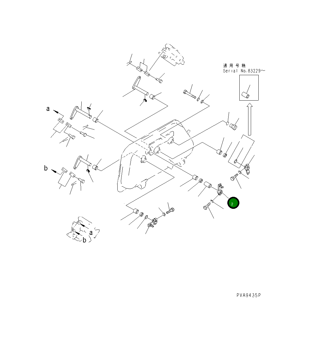 Рычаг 134-60-38130 Komatsu