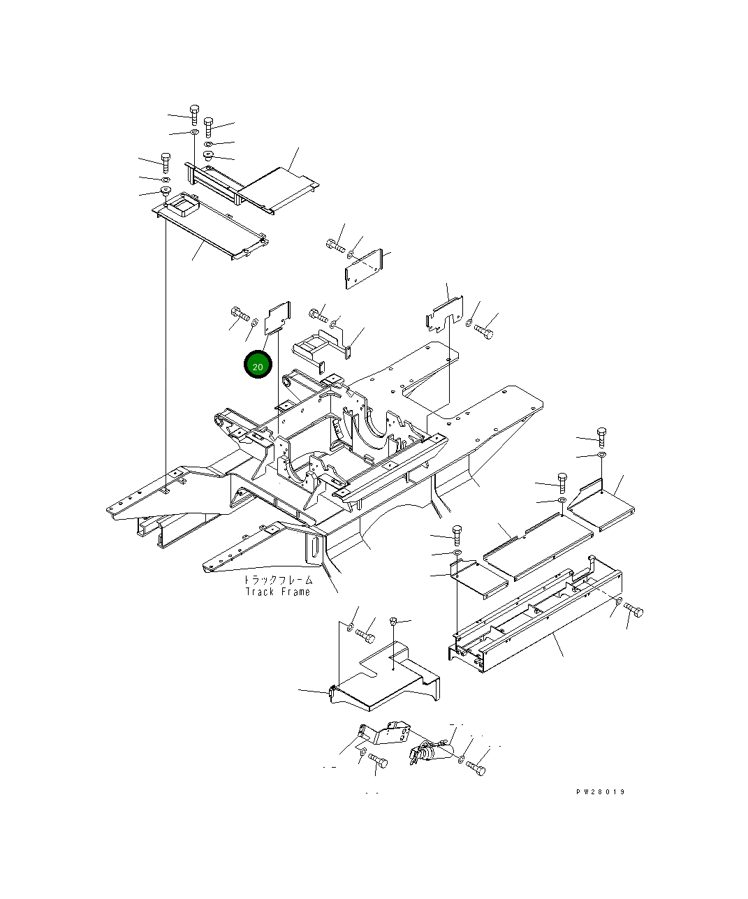 Крышка 8298-54-1582  Komatsu