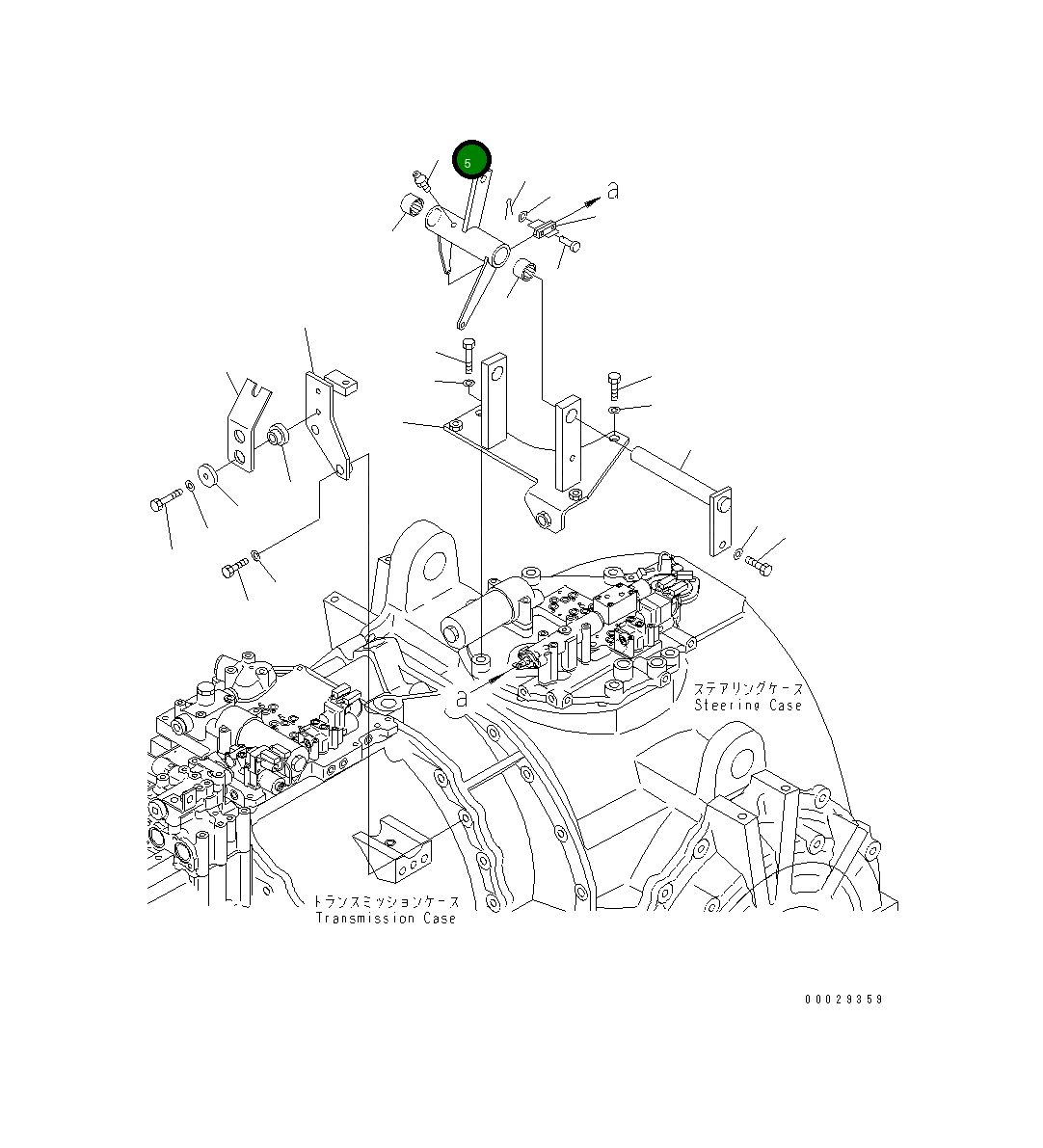 Рычаг 198-43-61320 Komatsu