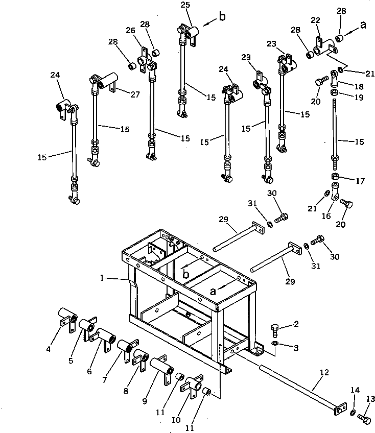 Рычаг 202-43-58191 Komatsu