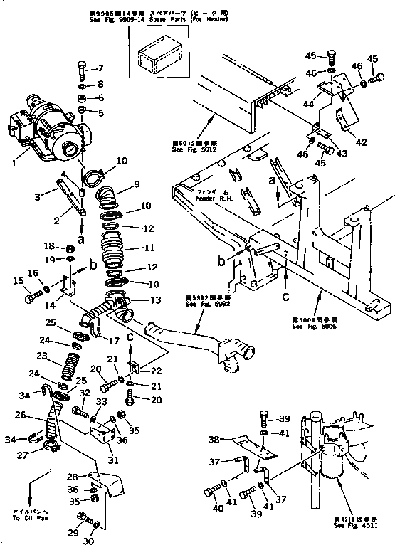 Крышка 195-01-33891 Komatsu