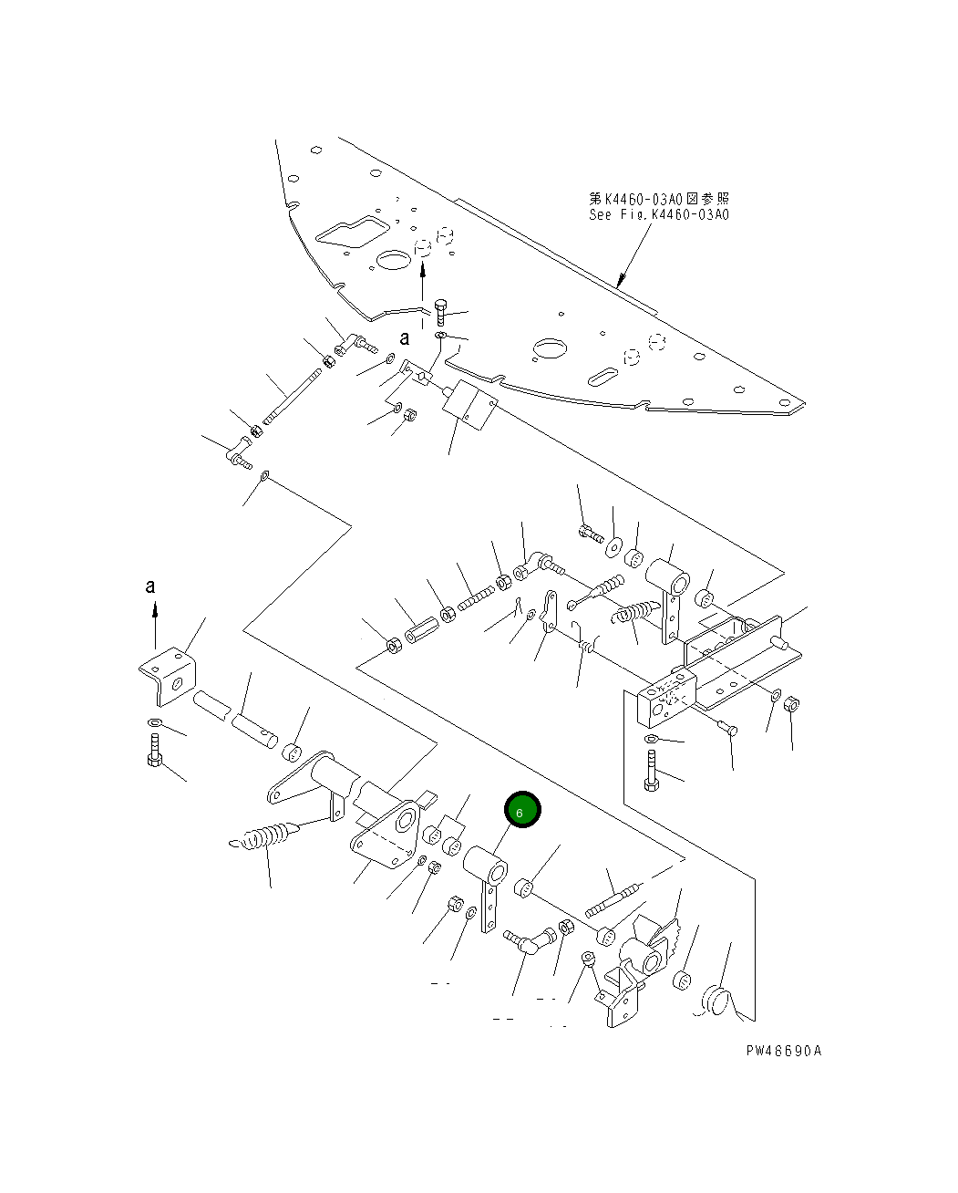 Рычаг 42A-43-27120 Komatsu