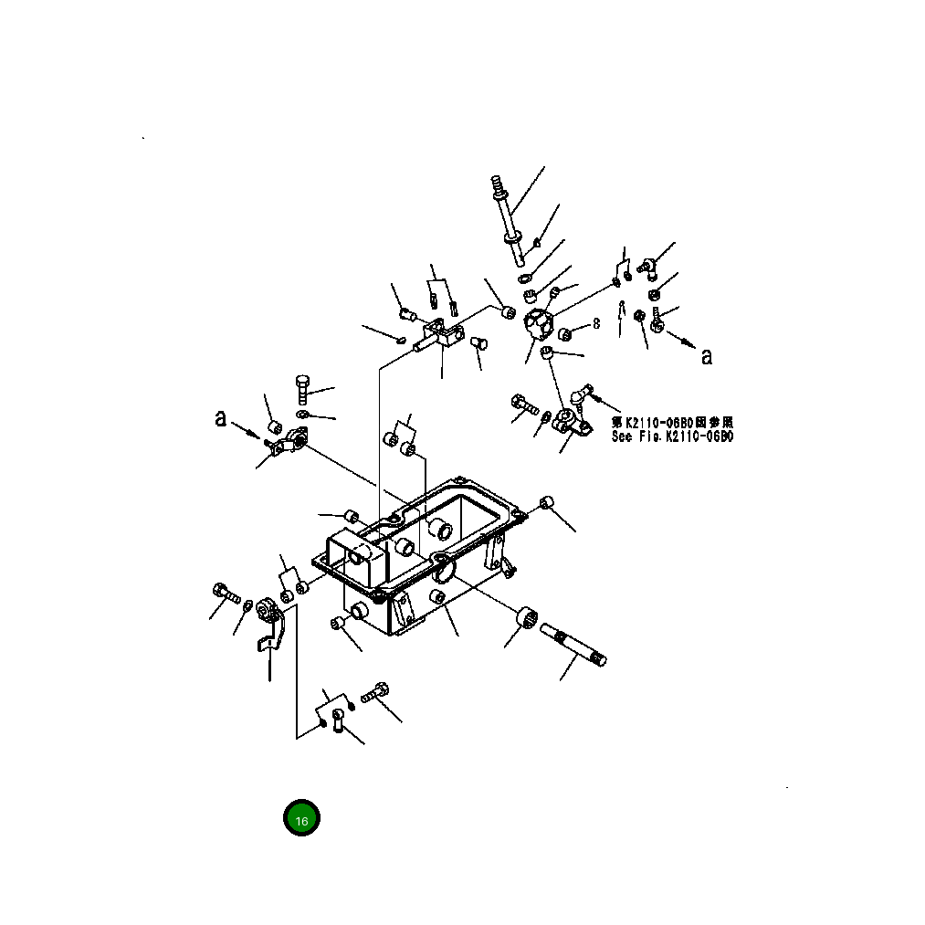 Рычаг 124-43-61130 Komatsu