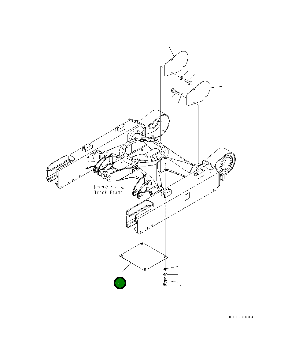 Крышка 22K-30-21130  Komatsu