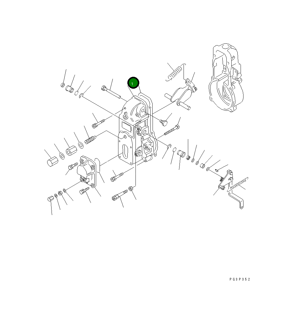 Крышка DK154500-8520 Komatsu