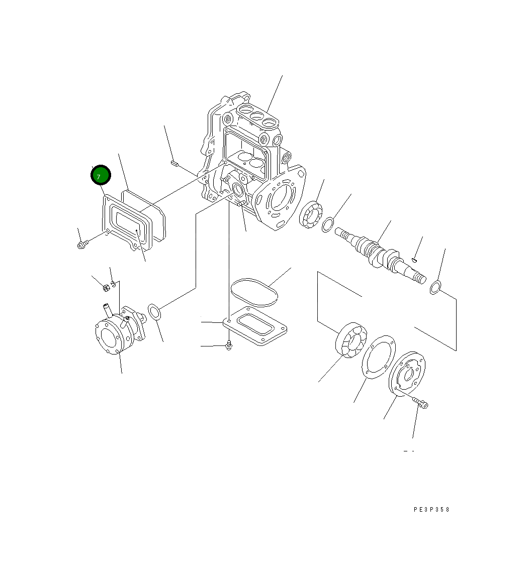 Крышка YM129155-51751 Komatsu