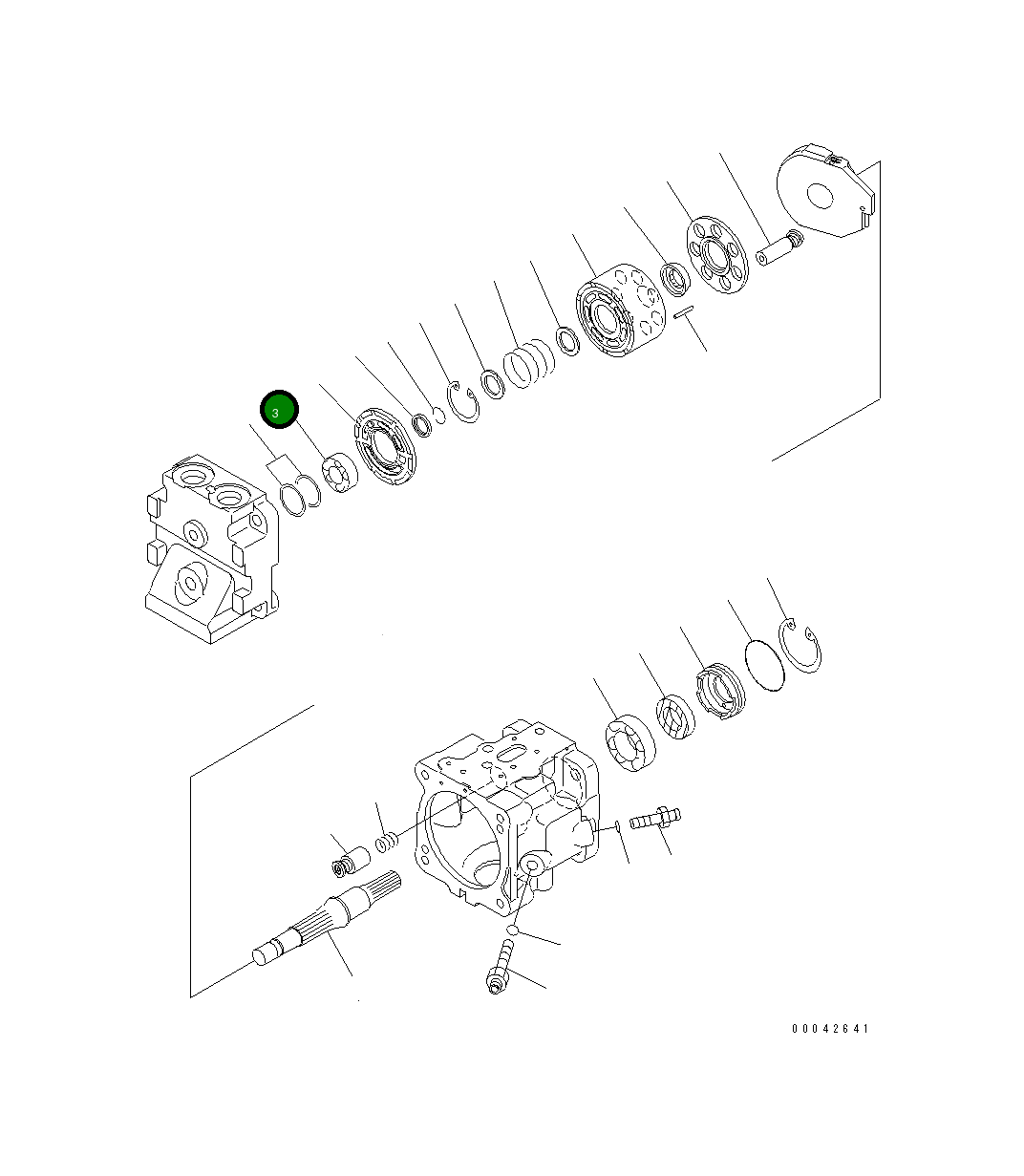 Подшипник 708-1T-12420  Komatsu