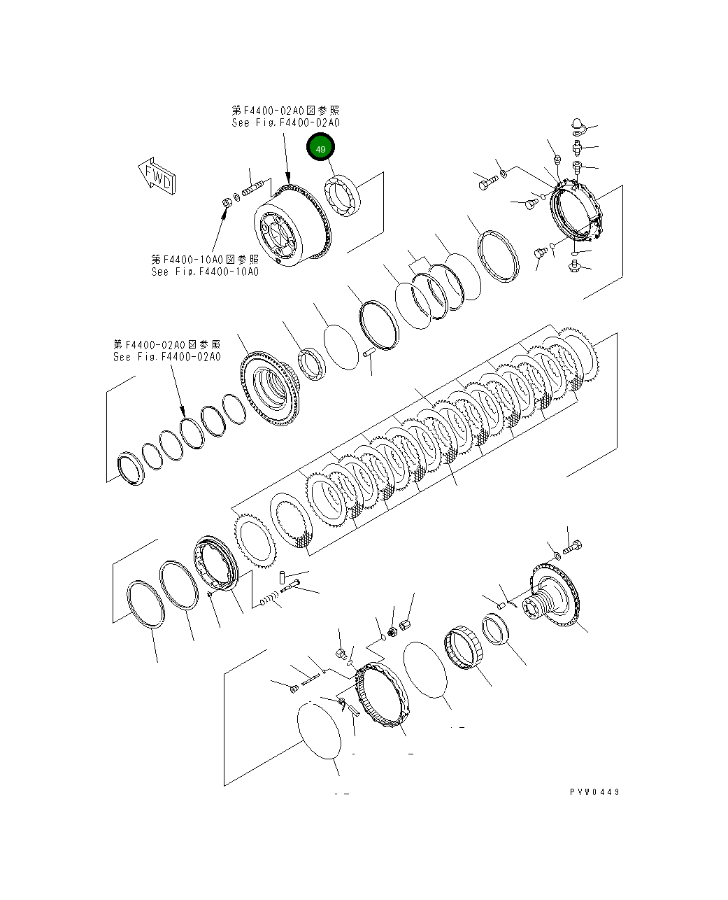 Подшипник 42C-22-12961 Komatsu