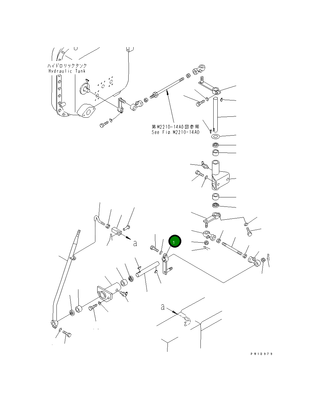 Рычаг 176-61-42280 Komatsu