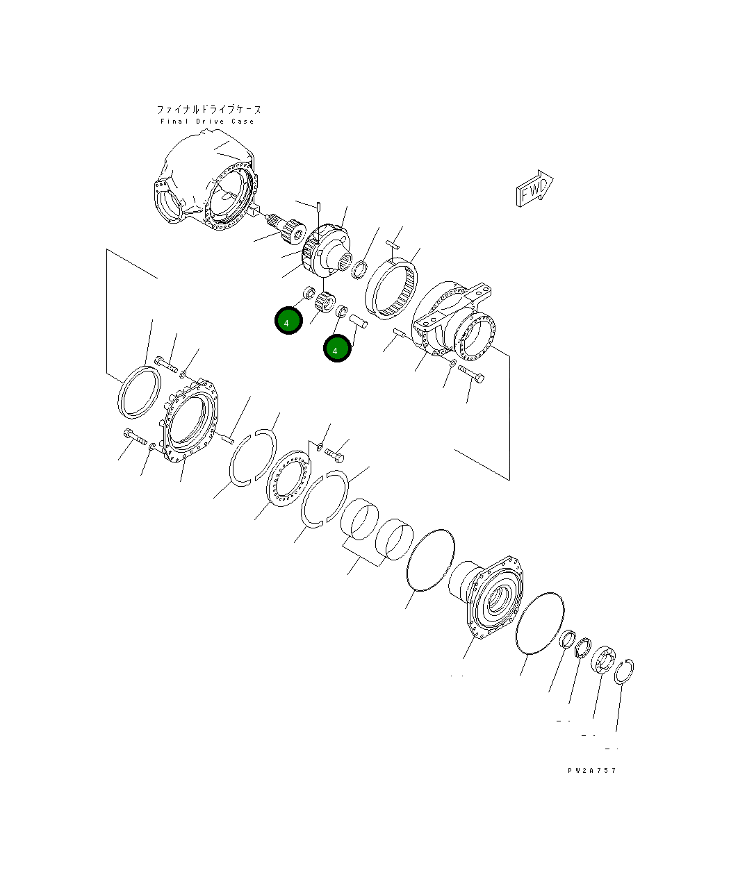Подшипник 23B-22-31870 Komatsu