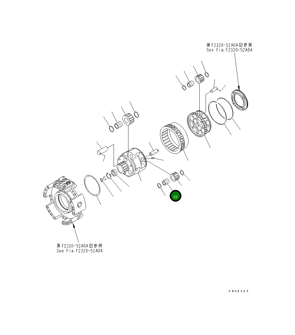 Подшипник 14X-15-29420 Komatsu