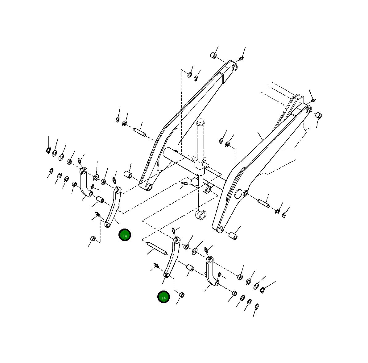 Рычаг 42N-70-11711 Komatsu