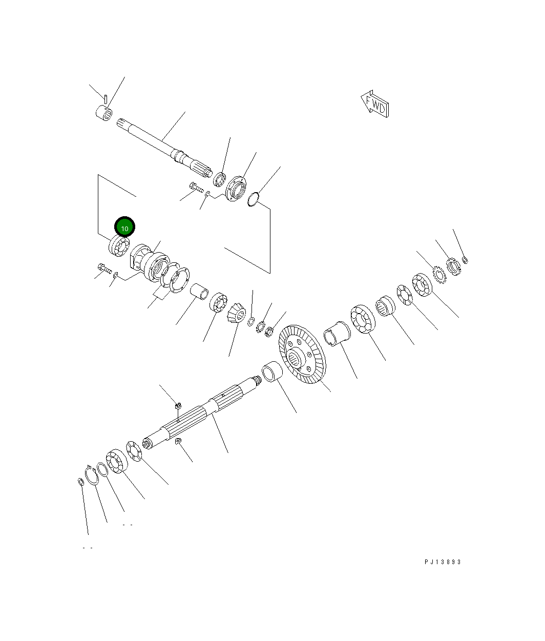 Подшипник 150-09-13170 Komatsu