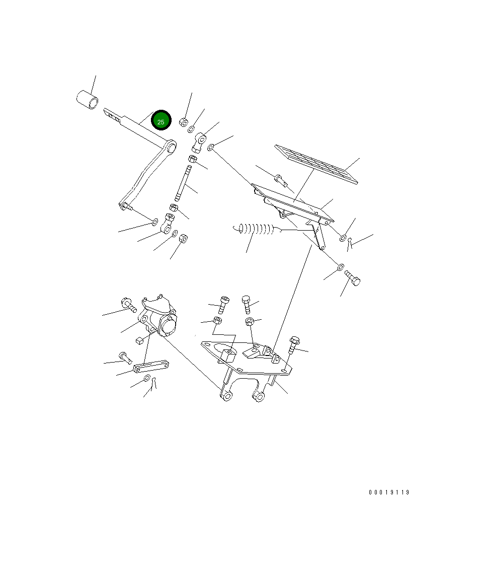 Рычаг 567-43-71122  Komatsu