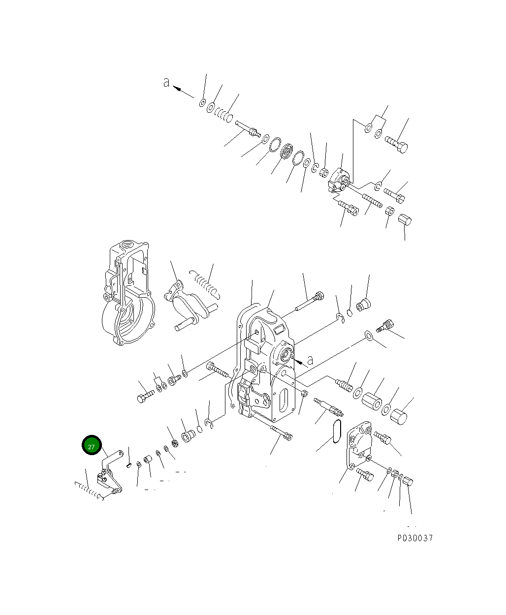 Рычаг DK154395-7920 Komatsu