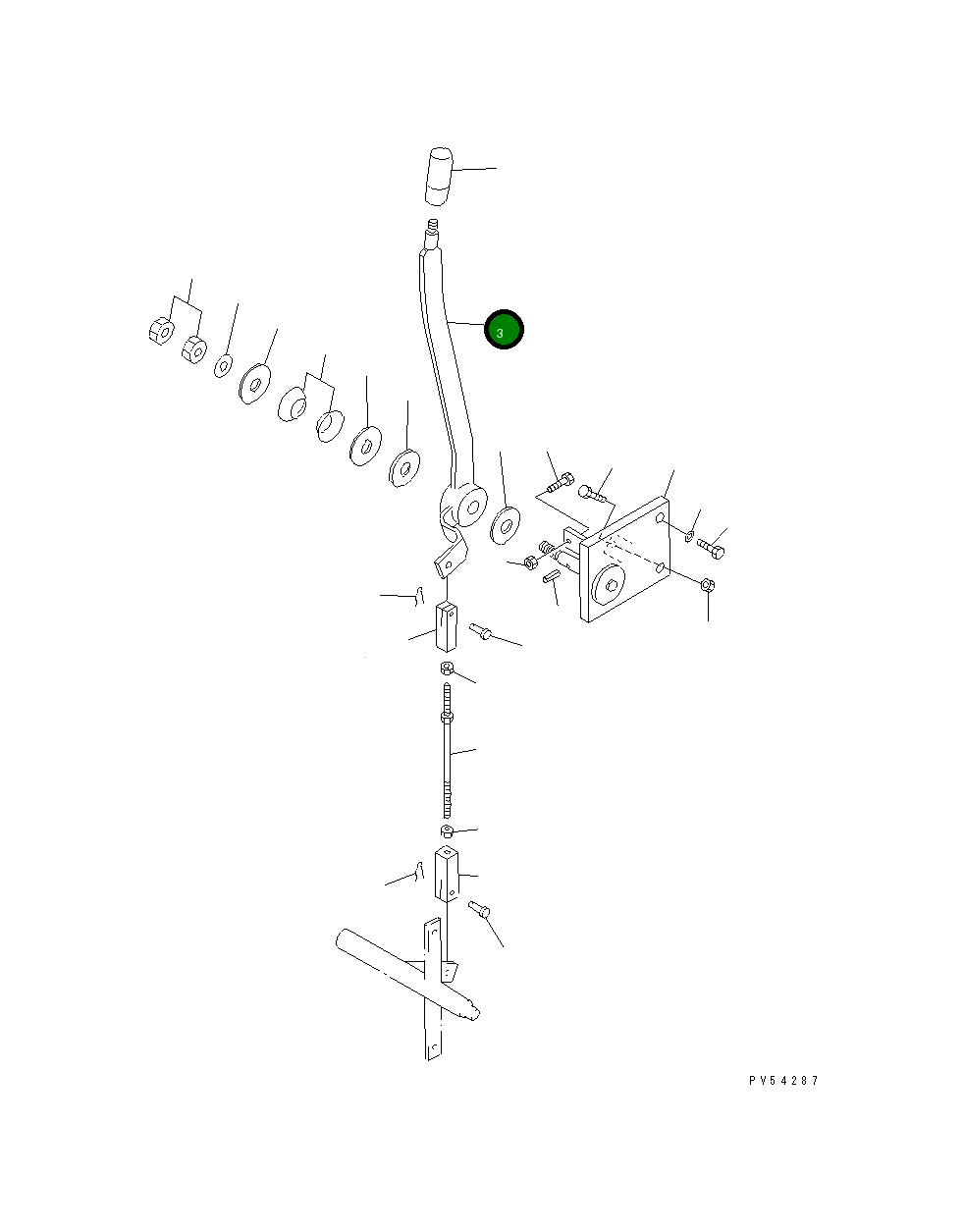 Рычаг 23E-43-12410 Komatsu