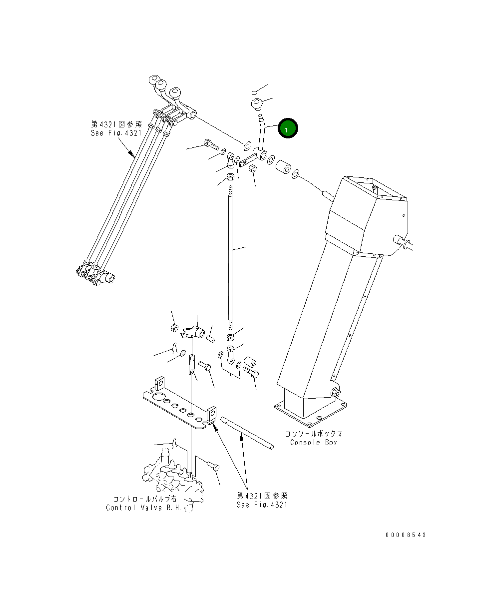 Рычаг 23B-43-18991 Komatsu