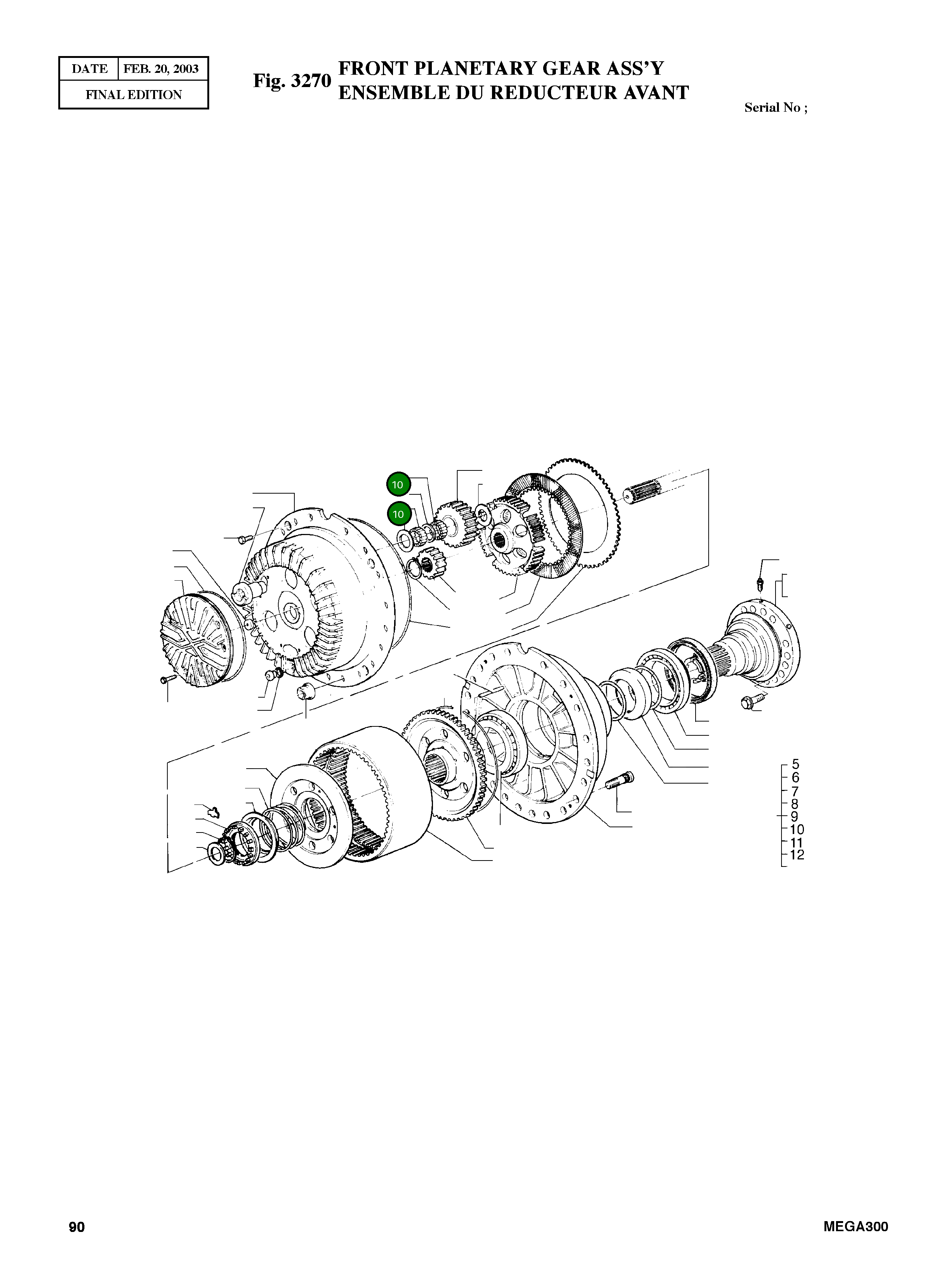 Подшипник 3127393 Komatsu