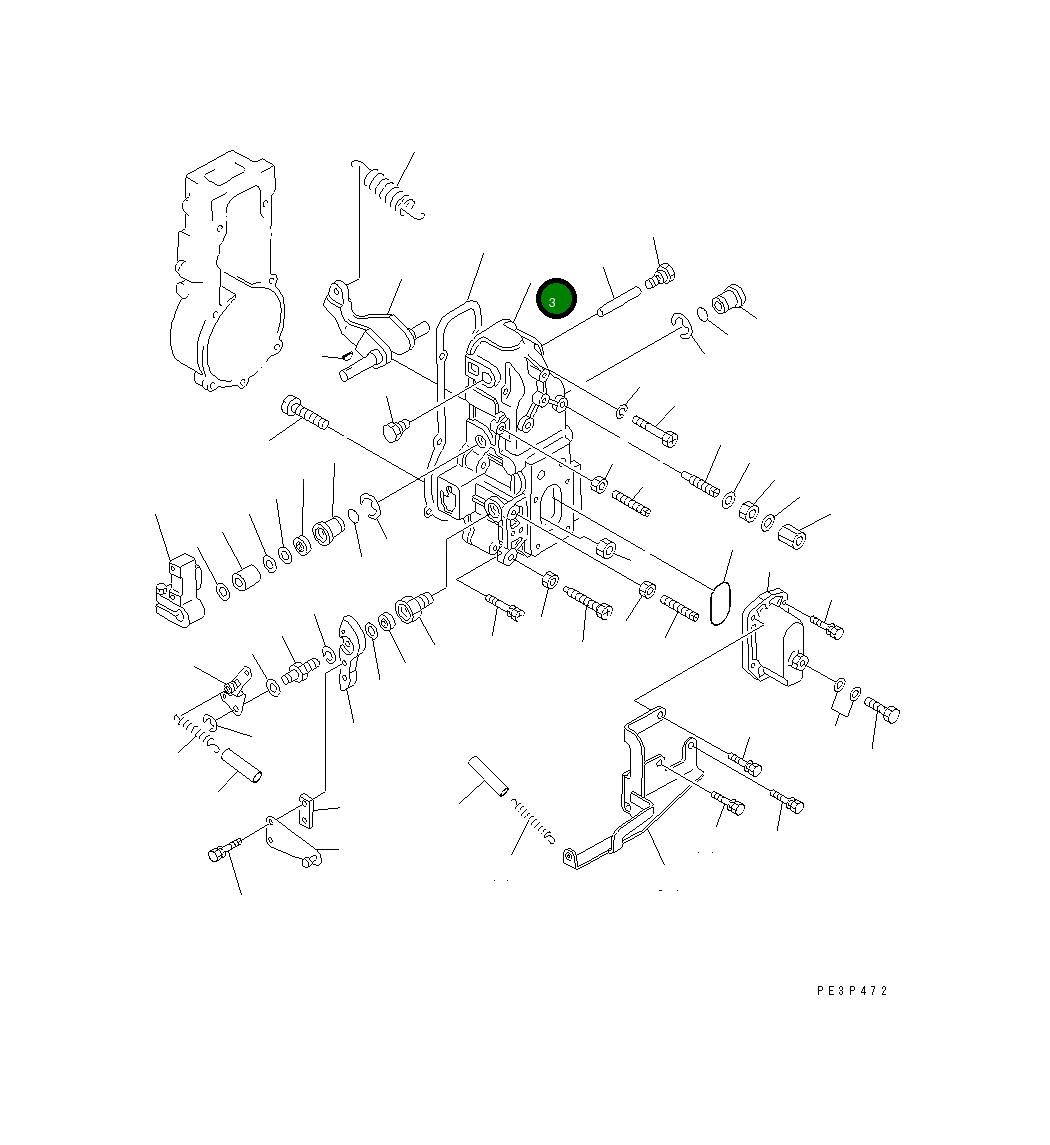 Крышка DK154515-1420 Komatsu