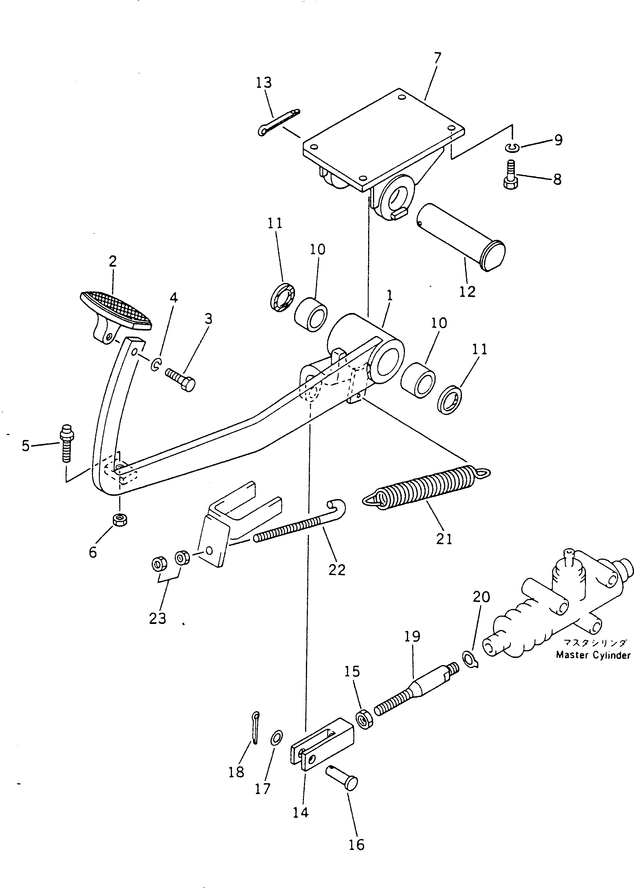 Рычаг 233-43-23110  Komatsu