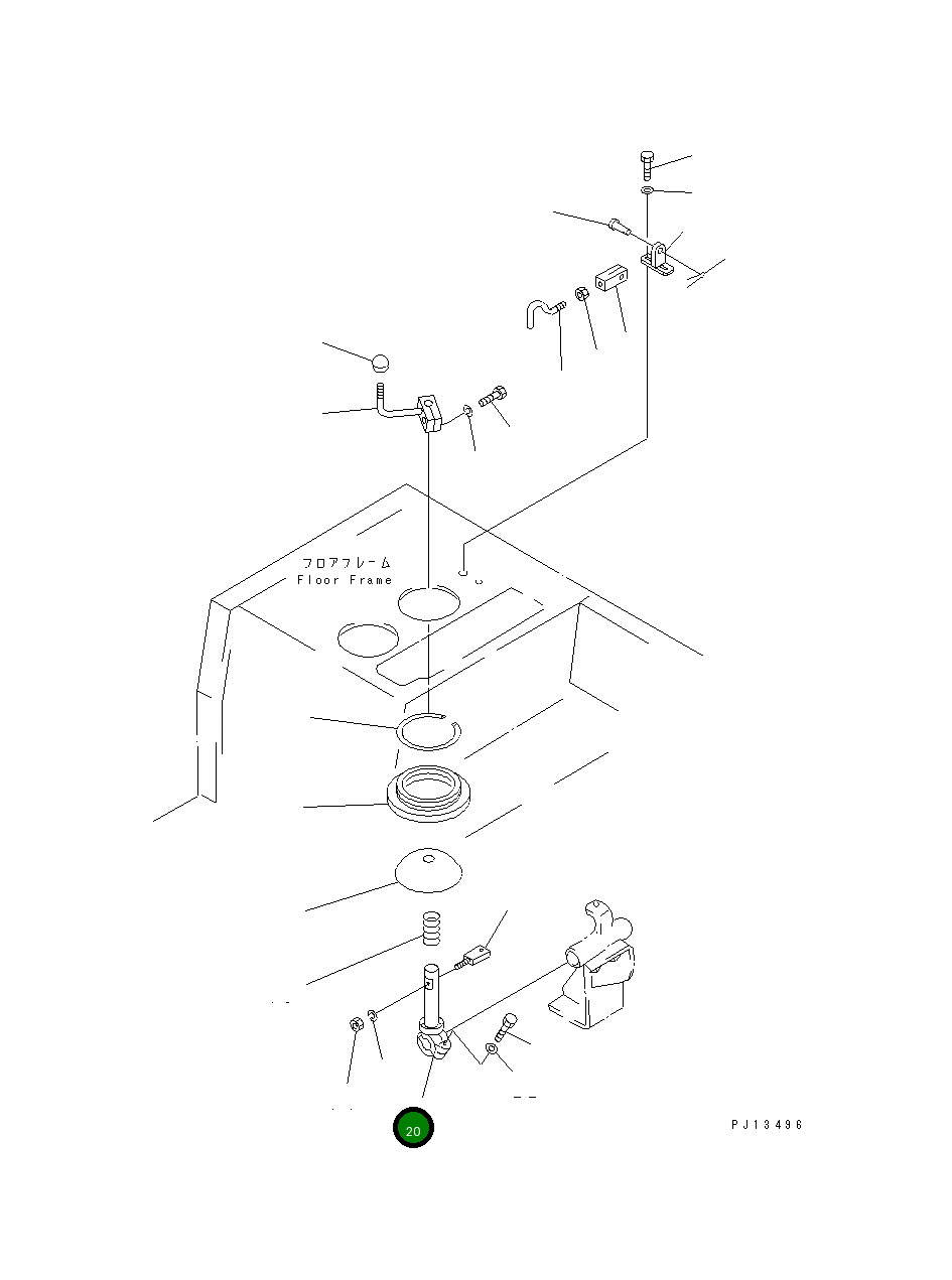 Рычаг 154-78-45320 Komatsu