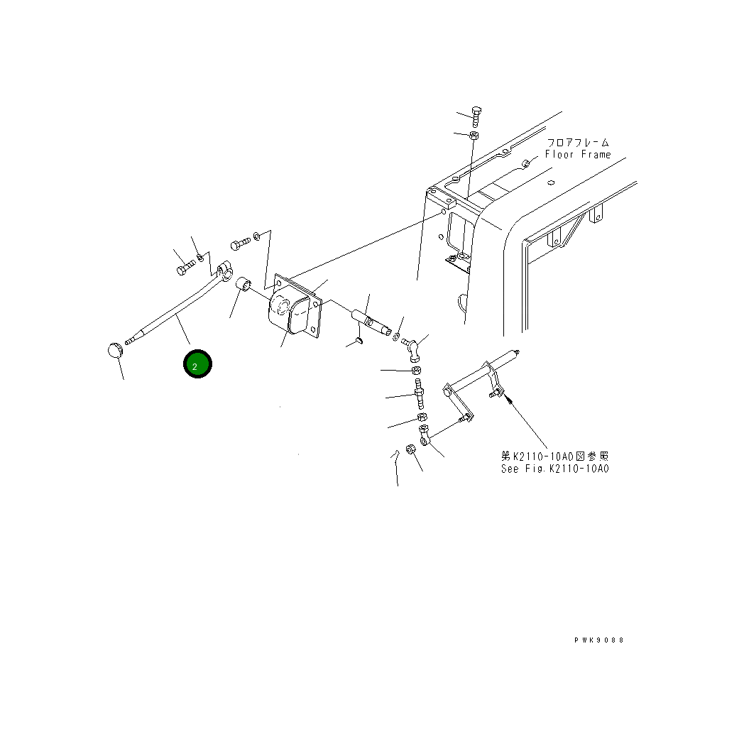 Рычаг 17A-43-25430 Komatsu