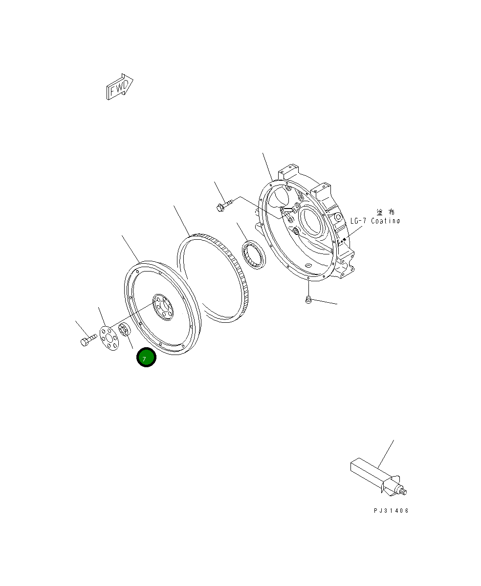 Подшипник 06002-06204 Komatsu