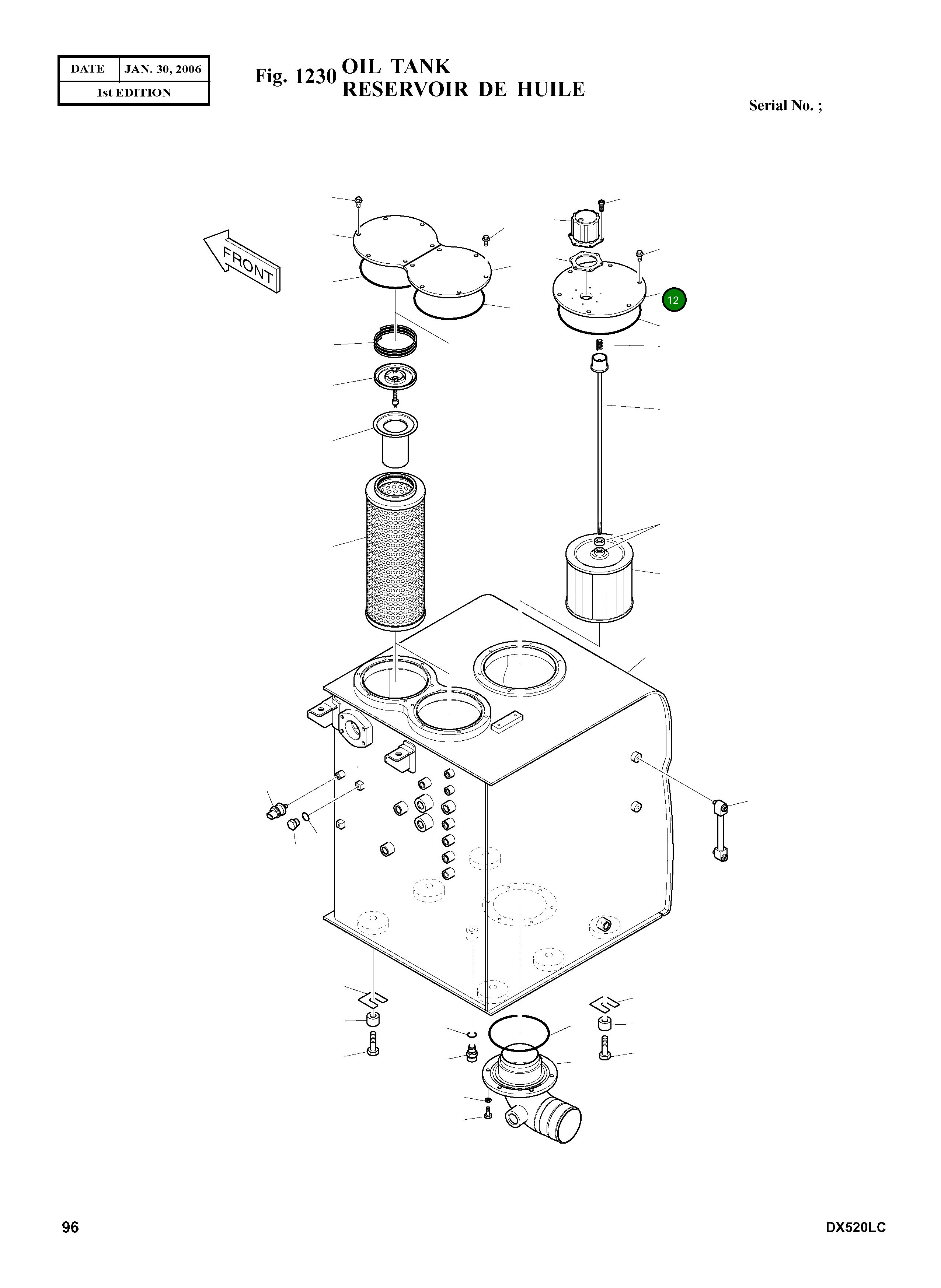 Крышка K1004313A Komatsu