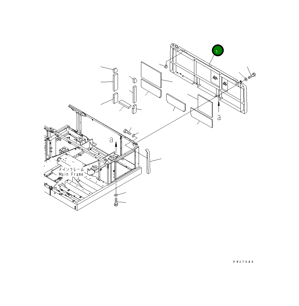 Крышка 8287-54-1742  Komatsu