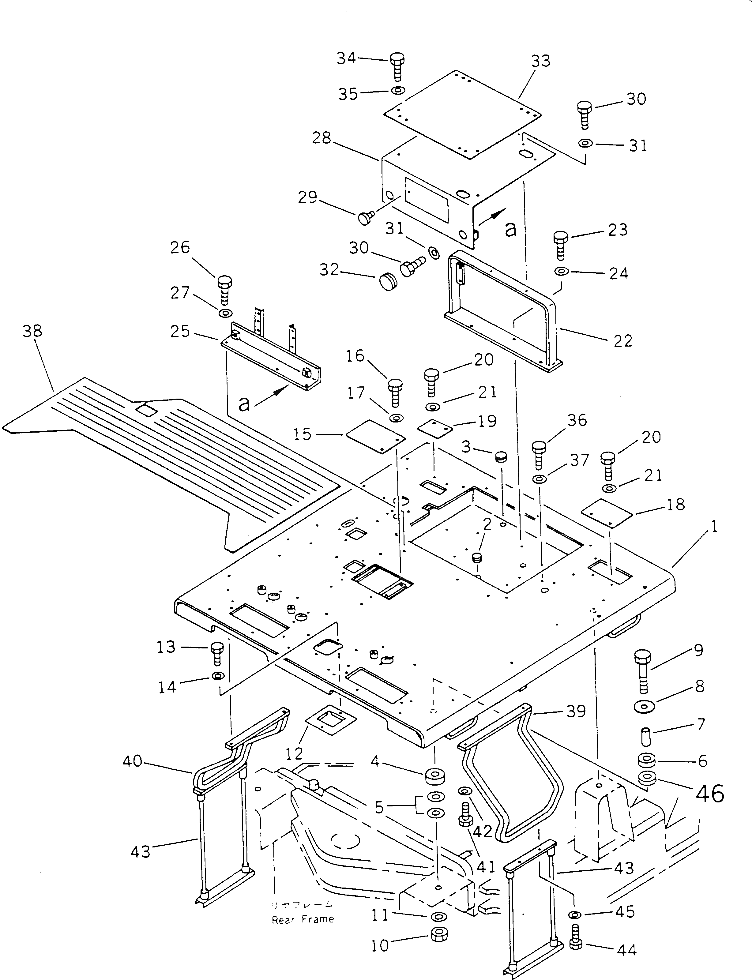 Крышка 23D-43-18440  Komatsu