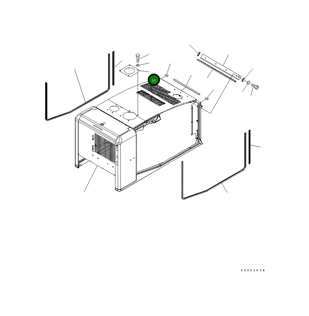 Крышка 418-54-31480  Komatsu