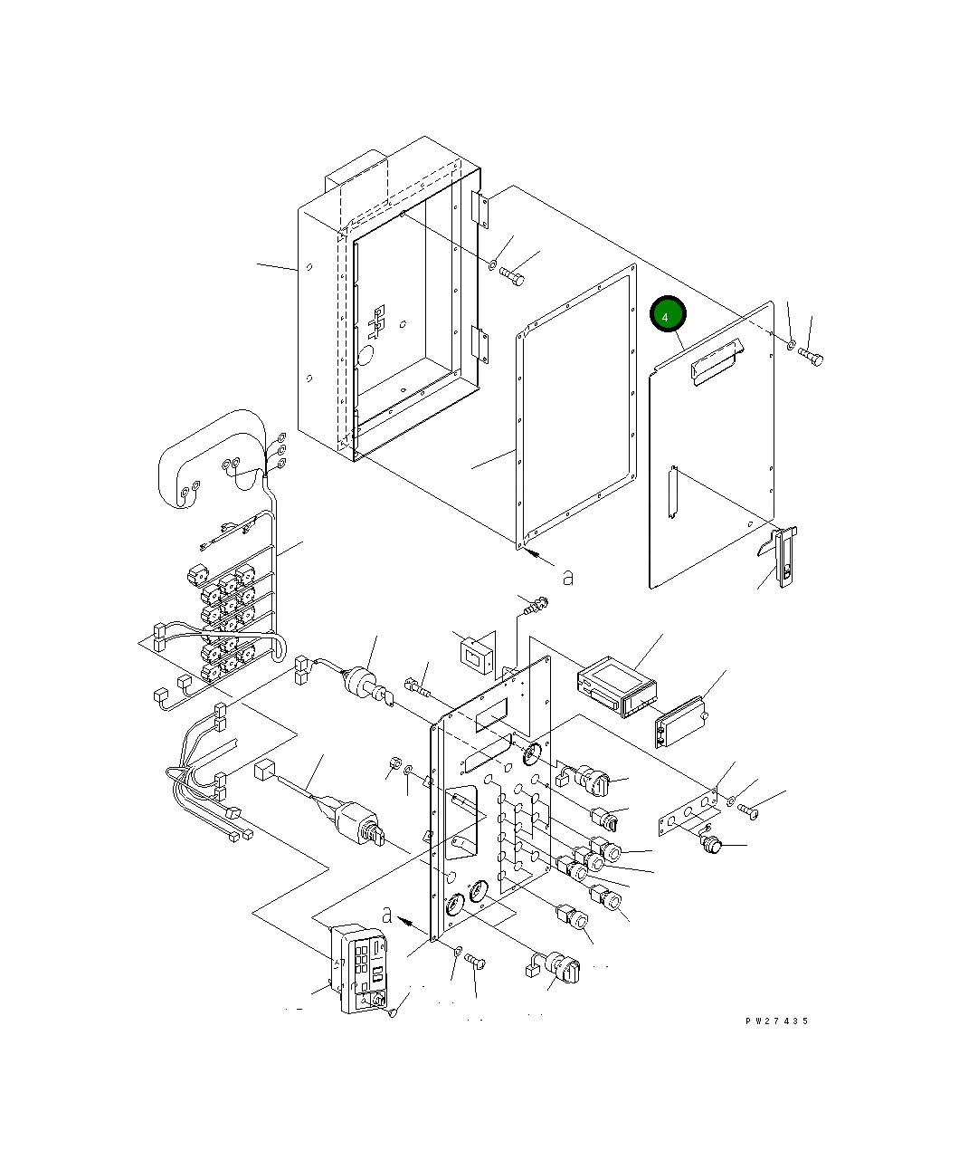 Крышка 8287-06-1291  Komatsu