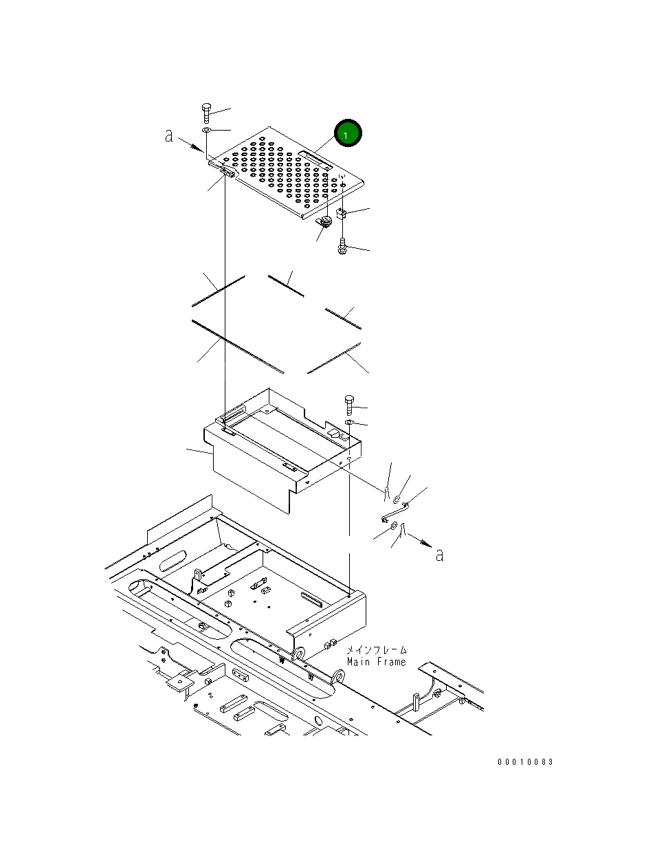 Крышка 8240-54-1321  Komatsu