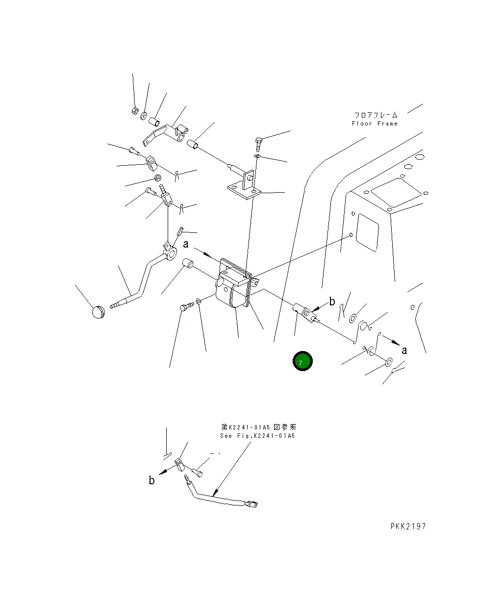 Рычаг 14X-43-14422  Komatsu