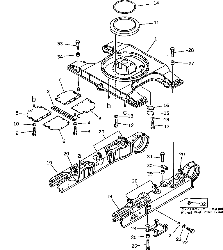 Крышка 21N-30-11390  Komatsu