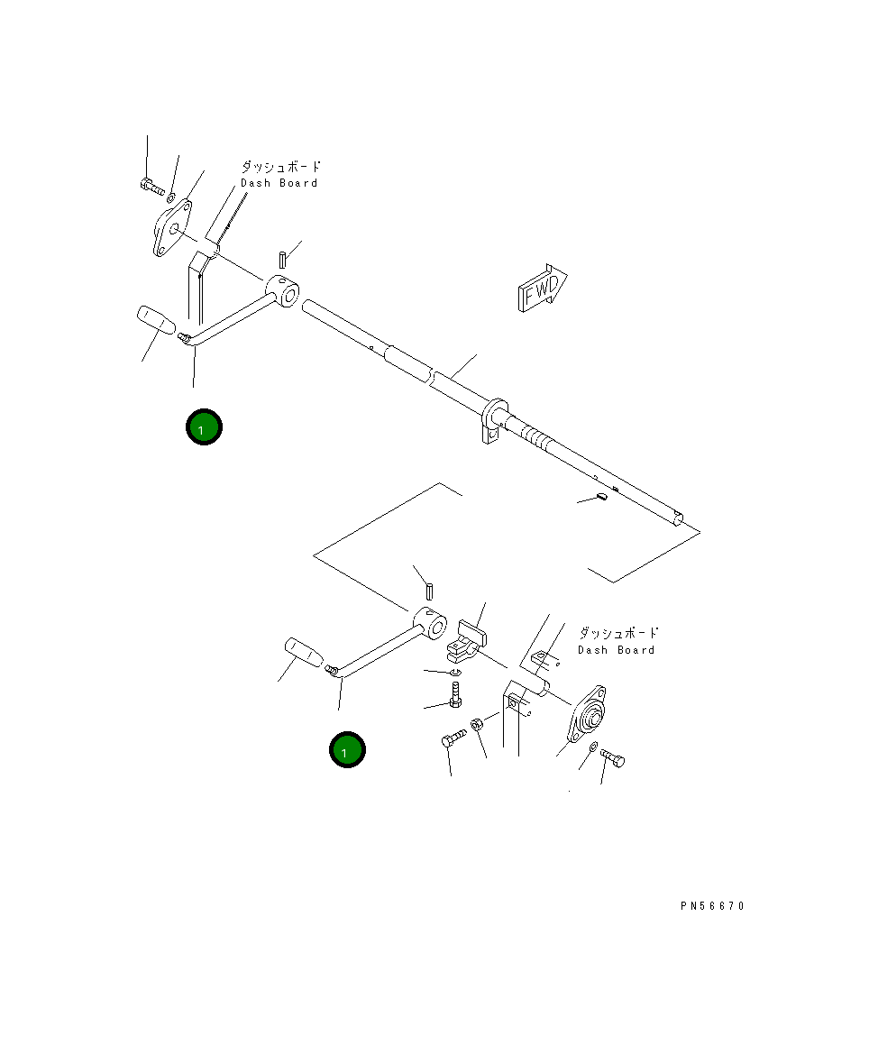 Рычаг 262-43-74230 Komatsu