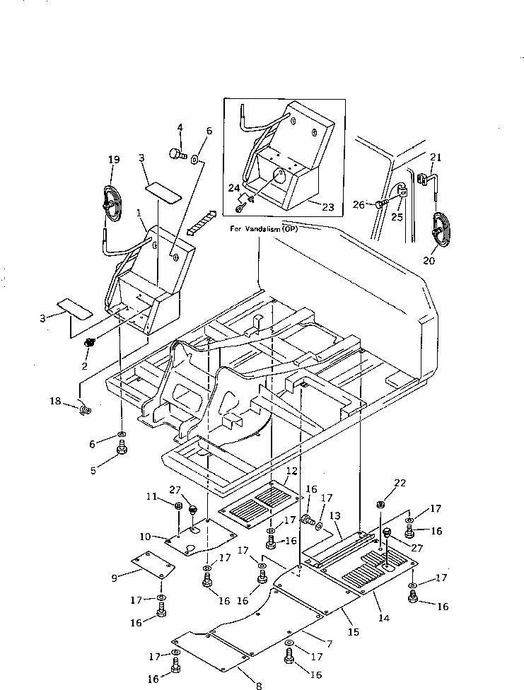 Крышка 20G-54-19132 Komatsu
