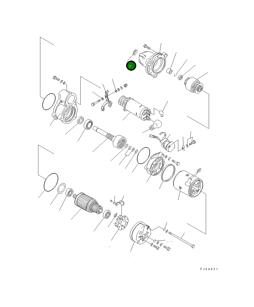 Крышка KD1-23761-0100 Komatsu