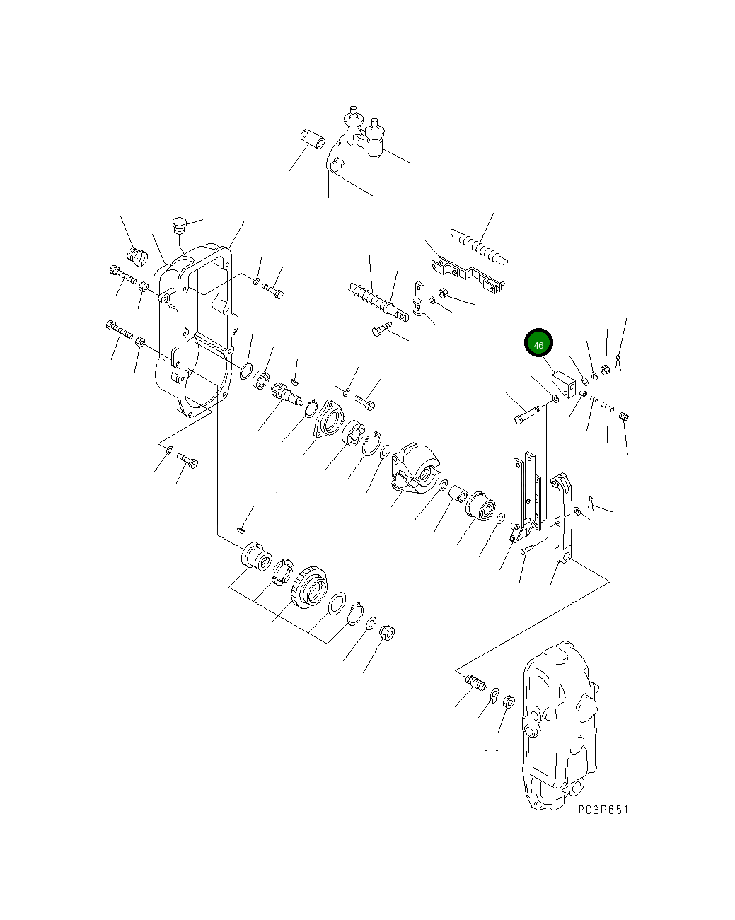 Рычаг DK154333-0200 Komatsu