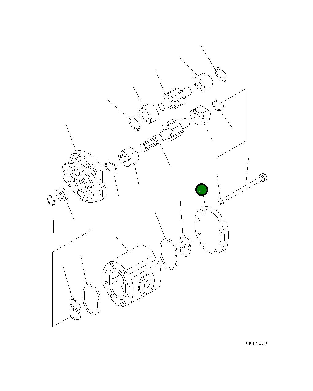 Крышка KB20121-60101 Komatsu